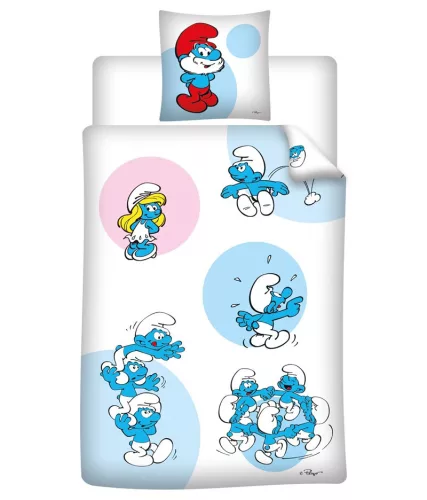 Hupikék törpikék Fun ágyneműhuzat 140×200cm, 65×65 cm