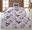 Hello Kitty Strawberry ágyneműhuzat 140×200cm, 65×65 cm