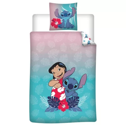 Disney Lilo és Stitch, A csillagkutya Island Friends ágyneműhuzat 140×200cm, 65×65 cm