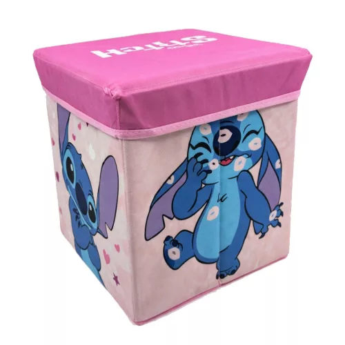 Disney Lilo és Stitch, A csillagkutya Sweet Hearts játéktároló 30×30×30 cm
