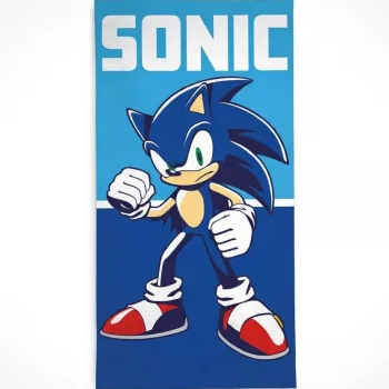   Sonic a sündisznó Ready to Run fürdőlepedő, strand törölköző 70x140cm (Fast Dry)