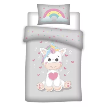   Unikornis Baby gyerek, ovis ágyneműhuzat 100×135 cm, 40×60 cm