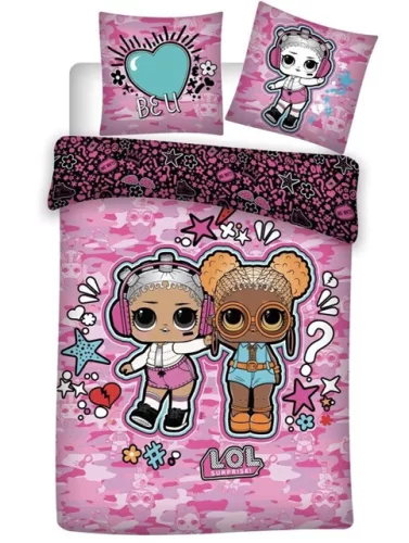 LOL Surprise Sweet Style ágyneműhuzat 140×200cm, 63×63 cm microfibre