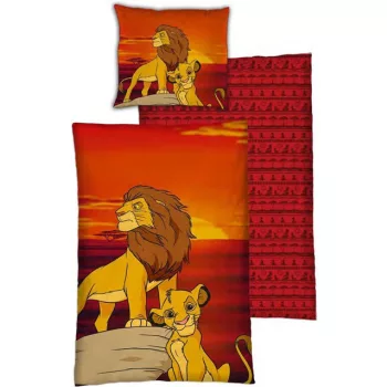   Disney Az Oroszlánkirály Sunset Roar ágyneműhuzat 140×200cm, 63×63 cm microfibre