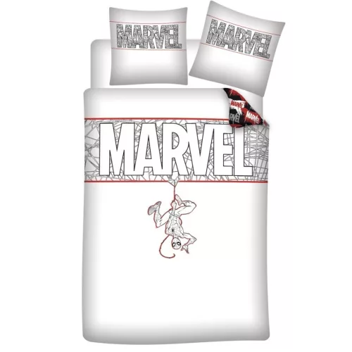 Marvel White ágyneműhuzat 140×200cm, 65×65 cm