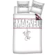 Marvel White ágyneműhuzat 140×200cm, 65×65 cm