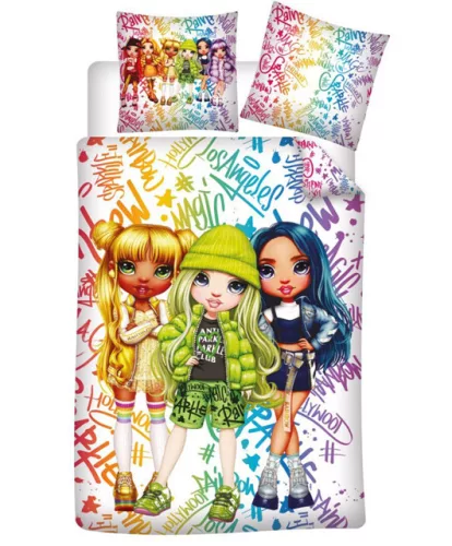 Rainbow High Magic ágyneműhuzat 140×200cm, 63×63 cm microfibre