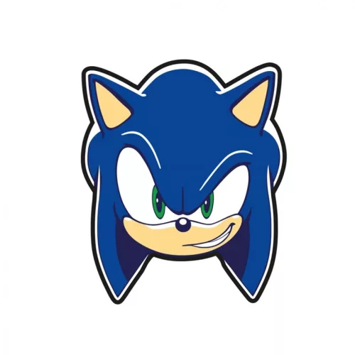 Sonic a sündisznó Speed Dash formapárna, díszpárna 29x35 cm