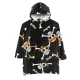 One Piece Skull felnőtt belebújós plüss polár takaró, poncsó