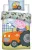Peppa malac George's Tractor gyerek, ovis ágyneműhuzat 100×135cm, 40×60 cm