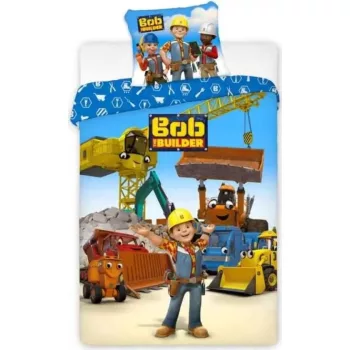  Bob, a mester Machine Team gyerek, ovis ágyneműhuzat 100×140cm, 40×45 cm
