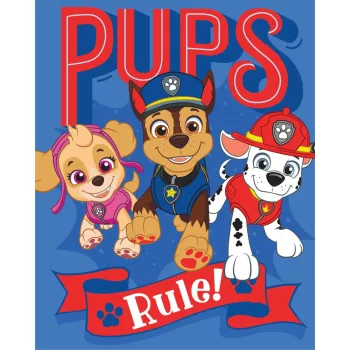 Mancs Őrjárat Pups Rule polár takaró 130x170 cm