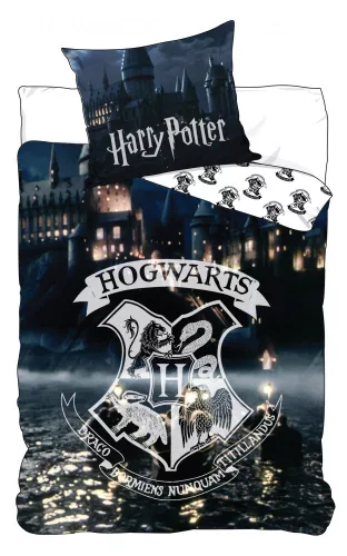 Harry Potter Hogwarts ágyneműhuzat 140×200cm, 70×90 cm
