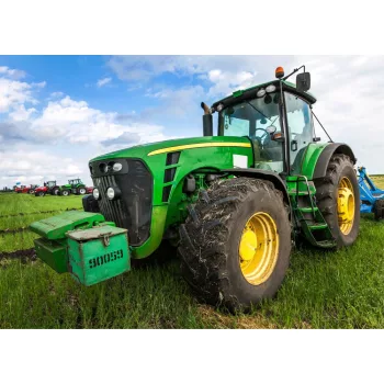 Traktor Green polár takaró 100x140cm