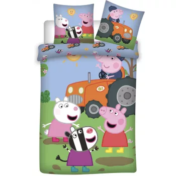 Peppa malac Mud ágyneműhuzat 140×200cm, 70×90 cm