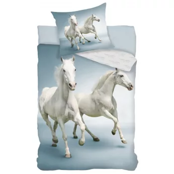Lovas White Gallop ágyneműhuzat 140×200cm, 70×90 cm