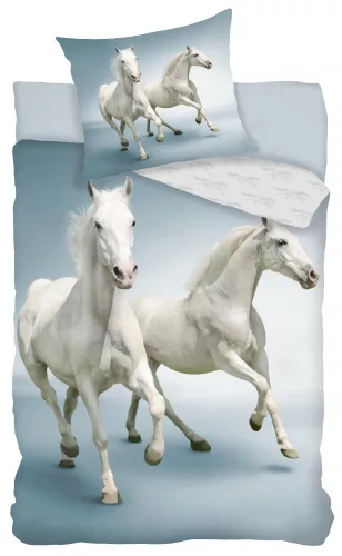 Lovas White Gallop ágyneműhuzat 140×200cm, 70×90 cm
