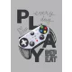 Gamer Player polár takaró 100x140cm