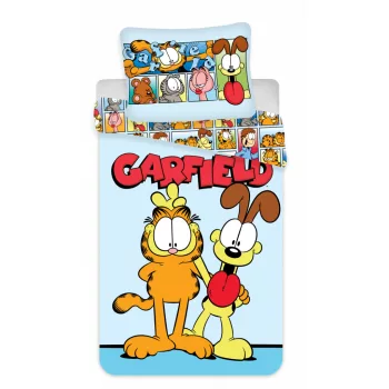   Garfield Comic gyerek, ovis ágyneműhuzat 100×140cm, 40×45cm