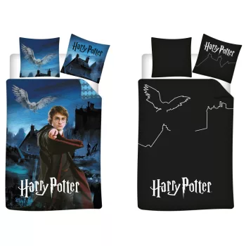   Harry Potter & Hedwig sötétben világító ágyneműhuzat 140×200cm, 70×90 cm