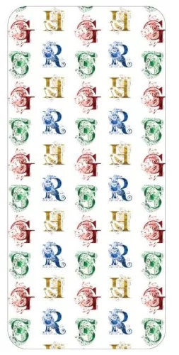Harry Potter Initials gumis lepedő 90x200 cm