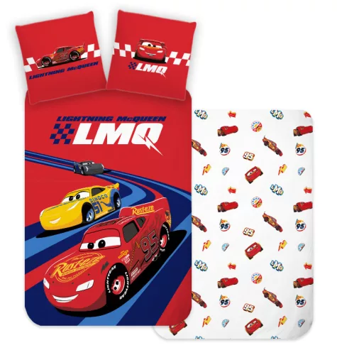 Disney Verdák Racing Hero gyerek, ovis ágyneműhuzat 100×135 cm, 40×60 cm