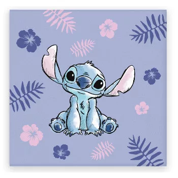   Disney Lilo és Stitch, A csillagkutya Purple kéztörlő, arctörlő, törölköző 30x30cm