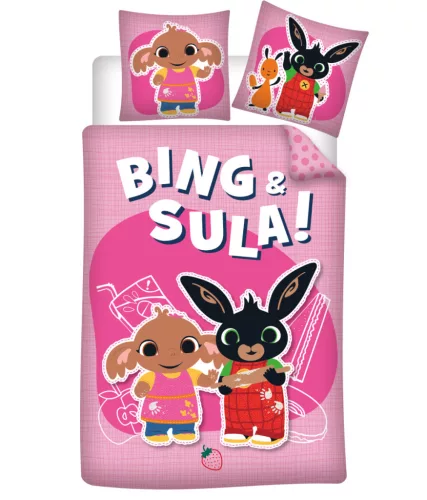 Bing Sula gyerek, ovis ágyneműhuzat 100×135cm, 40×60 cm