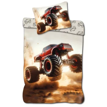 Monster Truck Rally ágyneműhuzat 140×200cm, 70×90 cm