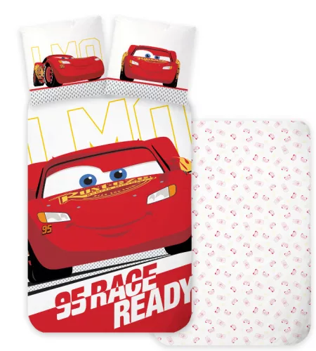 Disney Verdák Ready gyerek, ovis ágyneműhuzat 100×135 cm, 40×60 cm