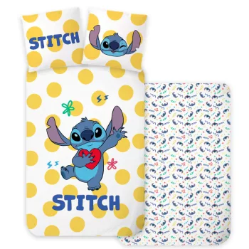   Disney Lilo és Stitch, A csillagkutya Dots gyerek, ovis ágyneműhuzat 100×135 cm, 40×60 cm