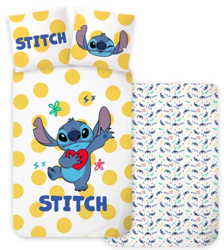 Disney Lilo és Stitch, A csillagkutya Dots gyerek, ovis ágyneműhuzat 100×135 cm, 40×60 cm