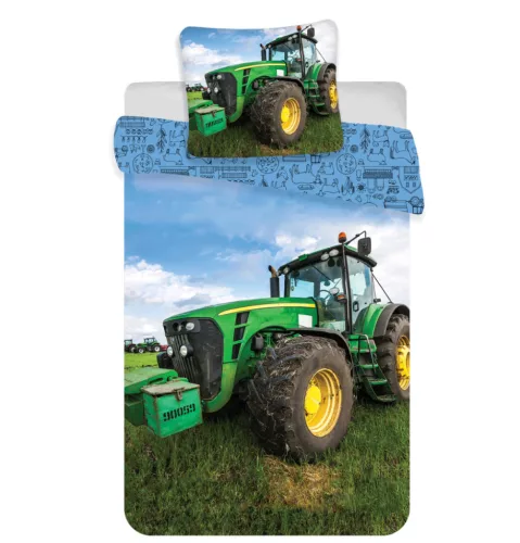 Traktor Green Field ágyneműhuzat 140×200cm, 70×90 cm