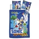Sonic a sündisznó Turbo gyerek, ovis ágyneműhuzat 100×135cm, 40×60 cm
