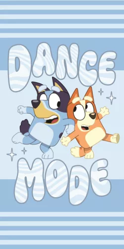 Bluey Dance Mode fürdőlepedő, strand törölköző 70x140cm