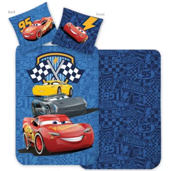  Disney Verdák Racing Crew ágyneműhuzat 140×200cm, 70×90 cm