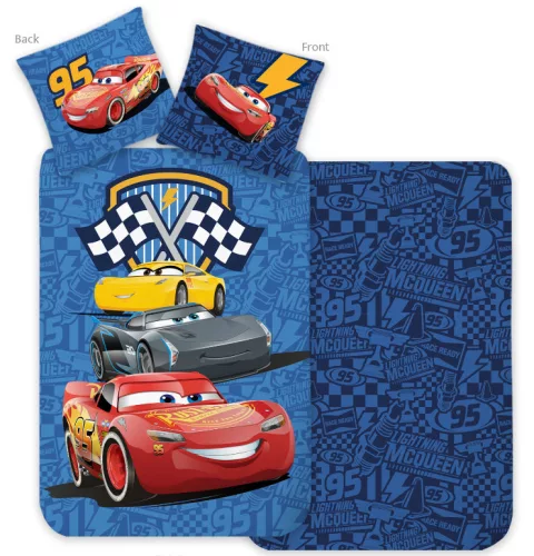 Disney Verdák Racing Crew ágyneműhuzat 140×200cm, 70×90 cm
