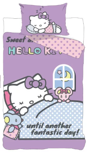 Hello Kitty Another Day gyerek, ovis ágyneműhuzat 100×135 cm, 40×60 cm