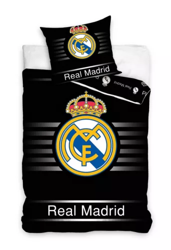 Real Madrid Black ágyneműhuzat 140×200cm, 70×90 cm