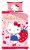 Hello Kitty Strawberry ágyneműhuzat 140×200cm, 70×90 cm