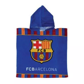 FC Barcelona Blue strand törölköző poncsó 50x100 cm