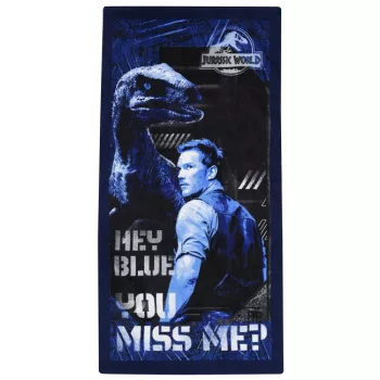   Jurassic World Hey Blue fürdőlepedő, strand törölköző 70x140cm