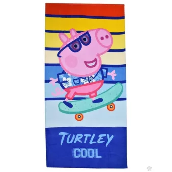   Peppa malac Turtley Cool fürdőlepedő, strand törölköző 70x140cm