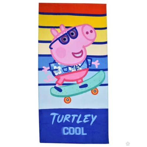 Peppa malac Turtley Cool fürdőlepedő, strand törölköző 70x140cm