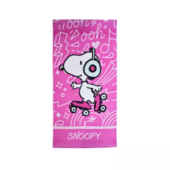 Snoopy Skate fürdőlepedő, strand törölköző 70x140cm