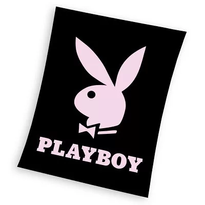 Playboy Black coral fleece polár takaró 150x200cm