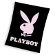 Playboy Black coral fleece polár takaró 150x200cm