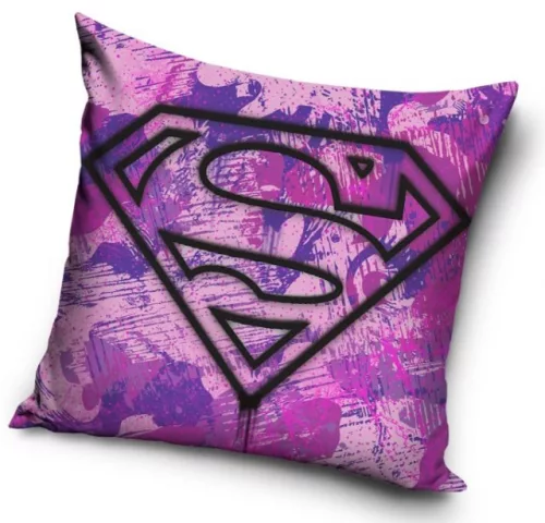 Superman Purple párnahuzat 40x40 cm