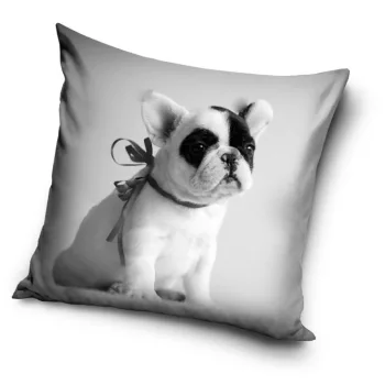 Kutyás French Bulldog párnahuzat 40x40 cm