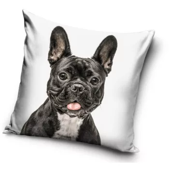 Kutyás Black Bulldog párnahuzat 40x40 cm
